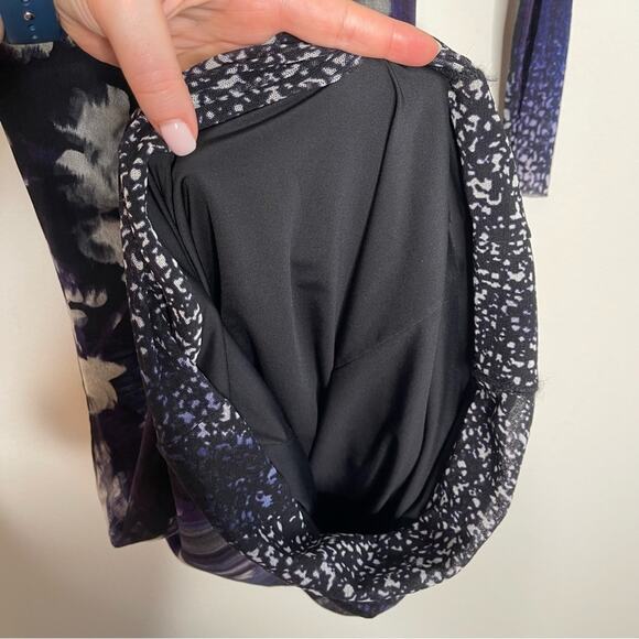 Fuzzi Ruched Purple Tulle Midi Dress Small - Picture 6 of 11